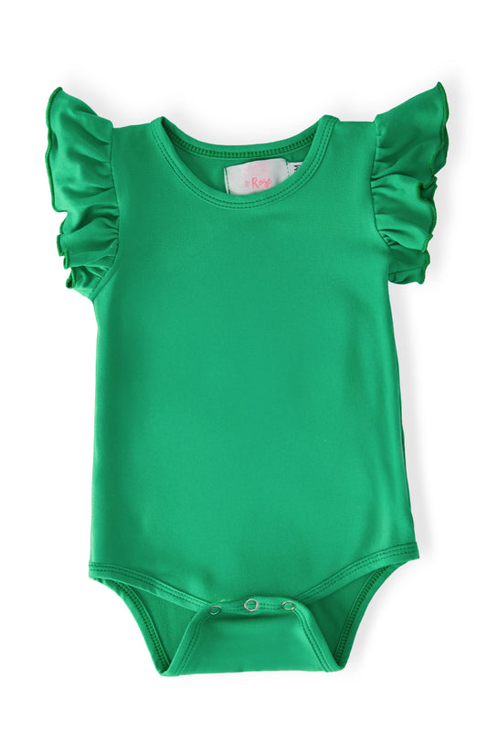 Kelly Green S/S Flutter Bodysuit