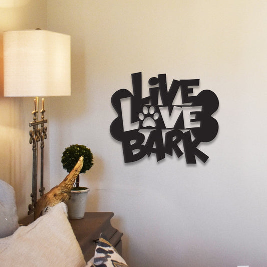 Vive, ama la corteza - Arte/decoración de pared de metal