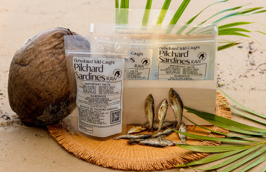 Sardinas deshidratadas de pesca silvestre para perros y gatos — 100 % de un solo ingrediente | Raw Instincts Florida | 56 g