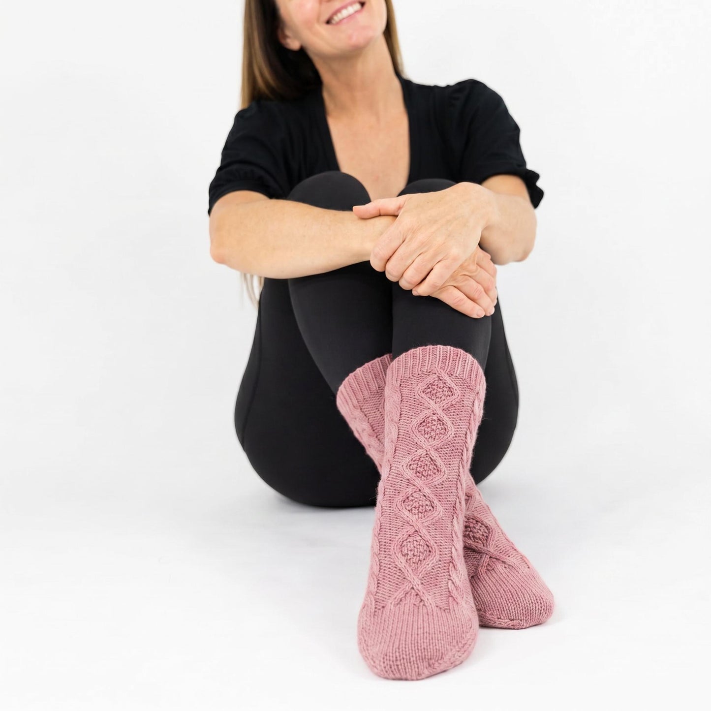 Slipper Socks in Navy Blue