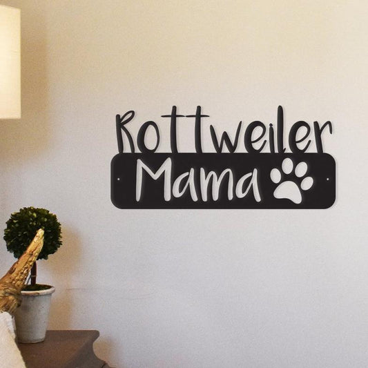 Mamá Rottweiler - Arte/Decoración de pared de metal