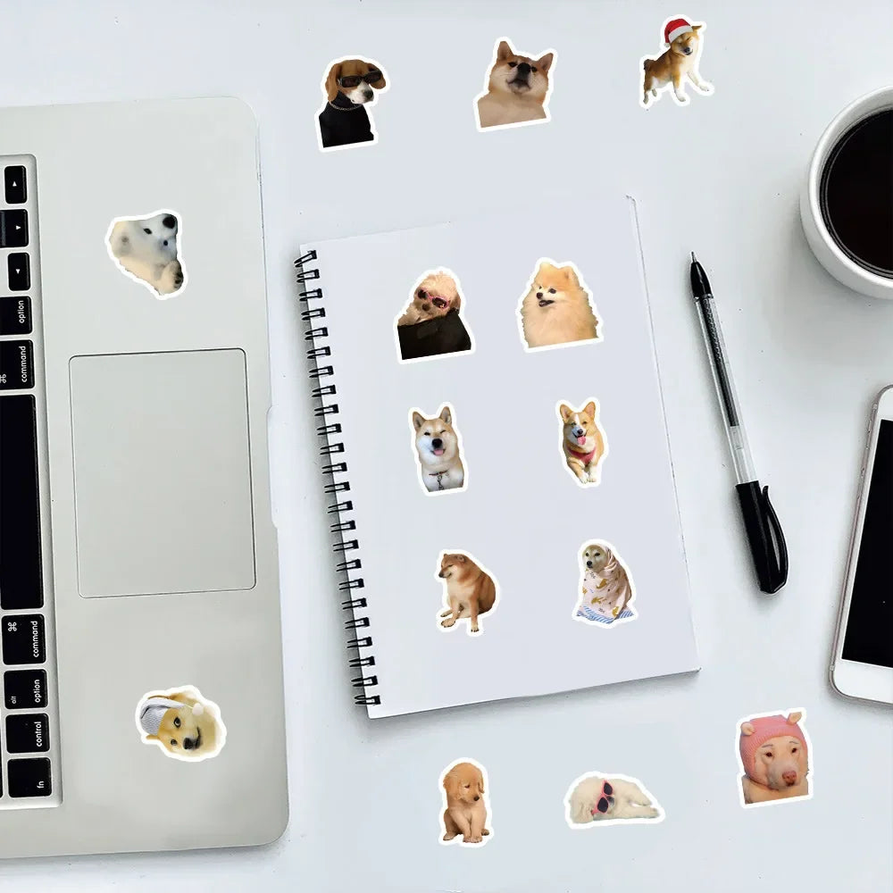 10/50/100 piezas de pegatinas divertidas para perros