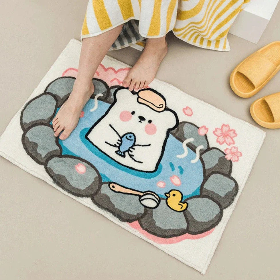 Alfombrillas de animales de aguas termales