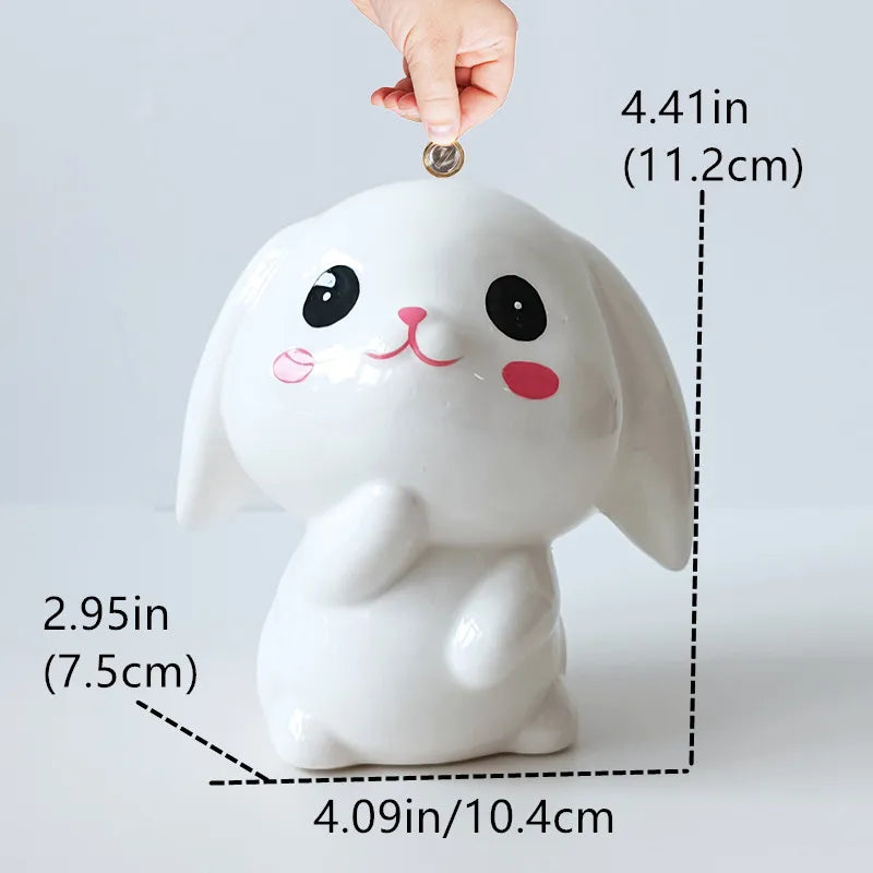 Hucha de conejo kawaii