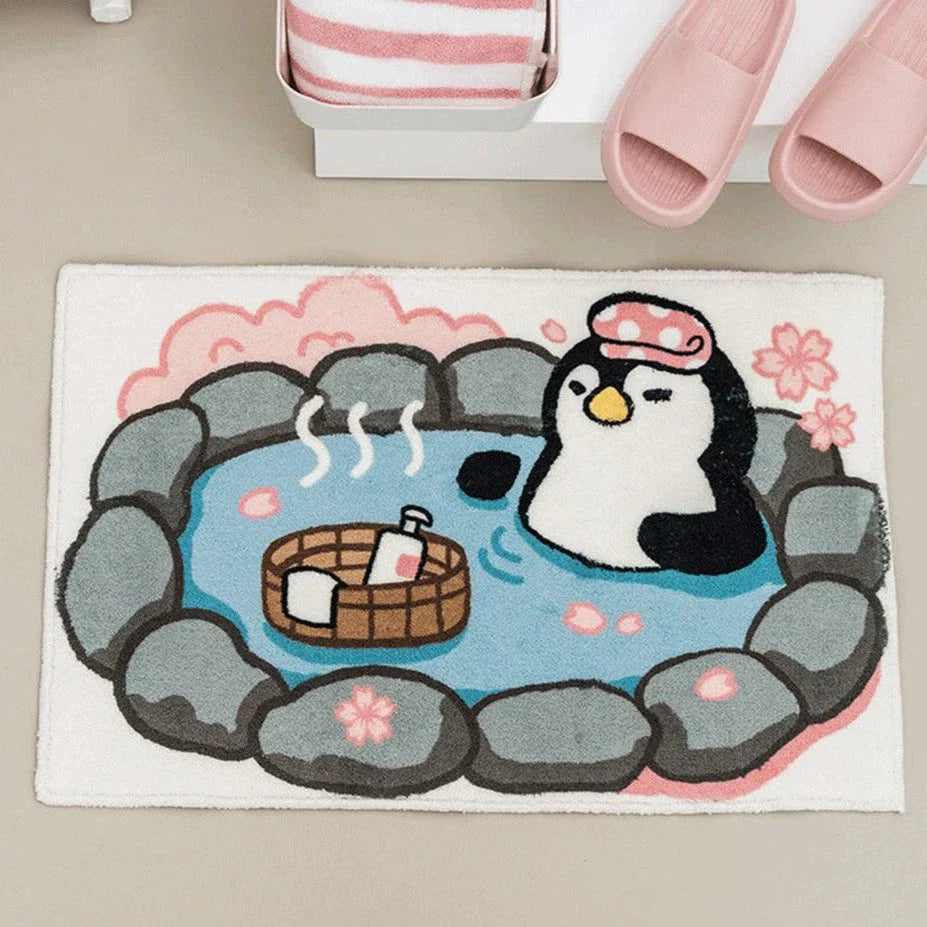 Alfombrillas de animales de aguas termales