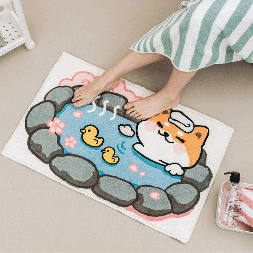 Alfombrillas de animales de aguas termales
