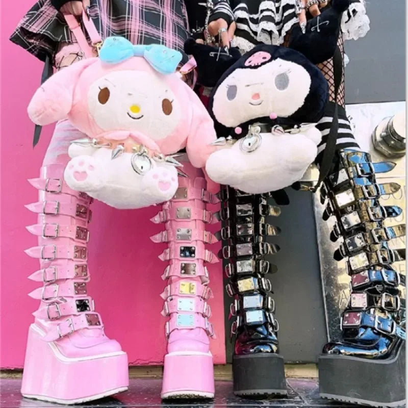 Botas de cosplay para mujer - Plataformas de tacón alto para mujer