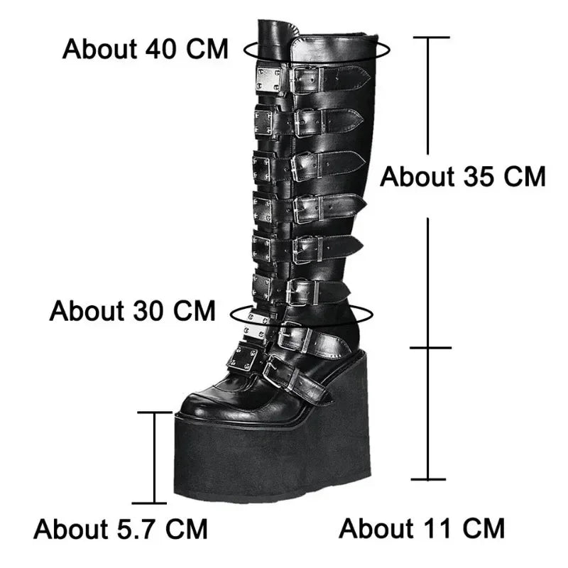 Botas de cosplay para mujer - Plataformas de tacón alto para mujer