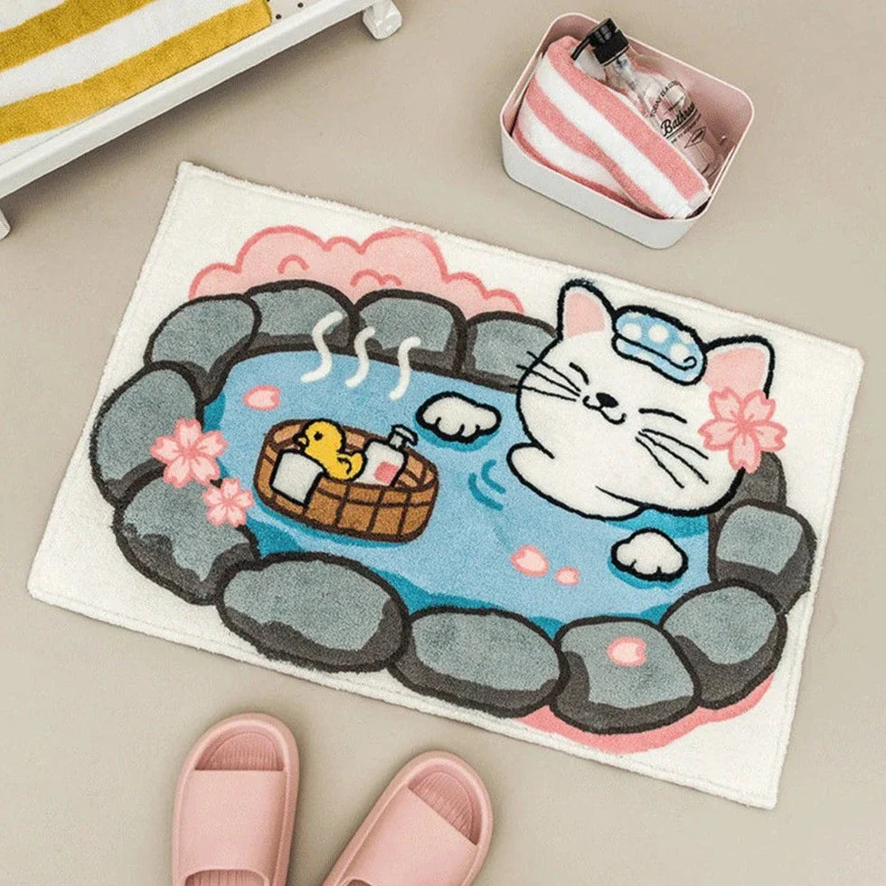 Alfombrillas de animales de aguas termales