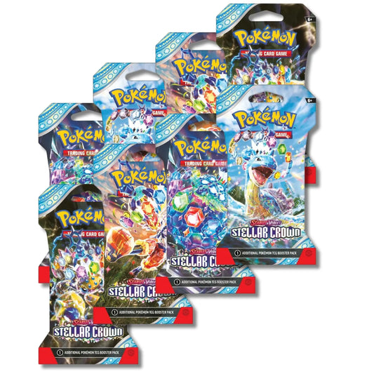 Pokémon Escarlata y Violeta Corona Estelar - 8 sobres de refuerzo