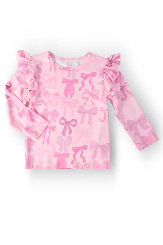 SALE Twinkle Ties L/S Ruffle Tee