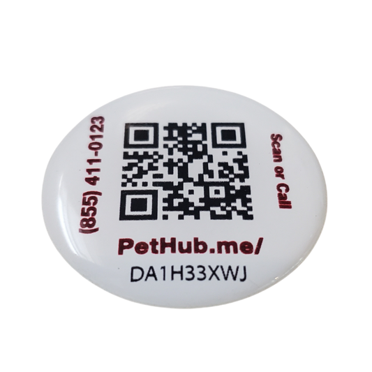 Etiqueta QR de identificación de mascotas de PetHub: mejora cualquier etiqueta + protección adicional para tu mascota