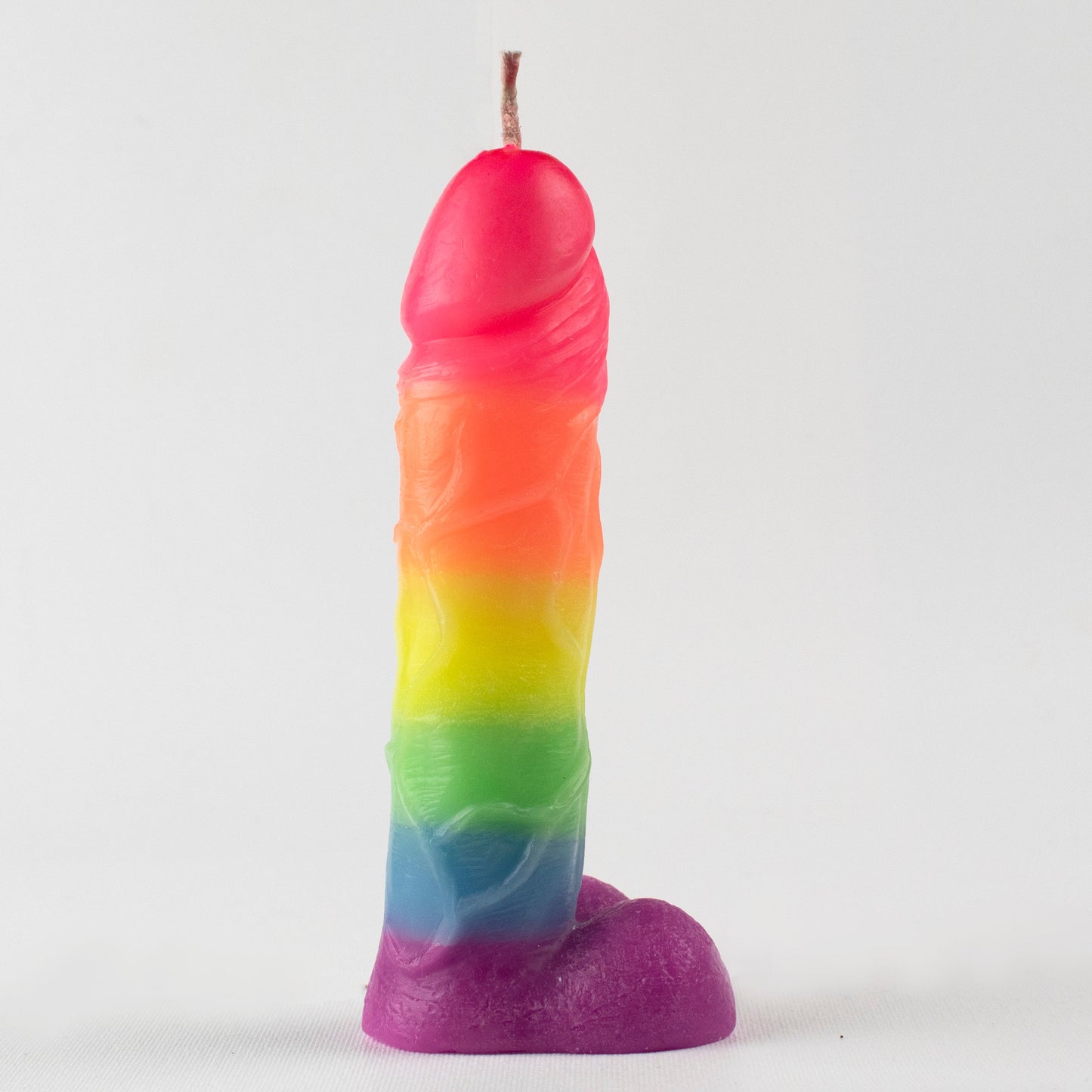 Big Flamer – Velas de cera para pene arcoíris – Velas multicolores para penes