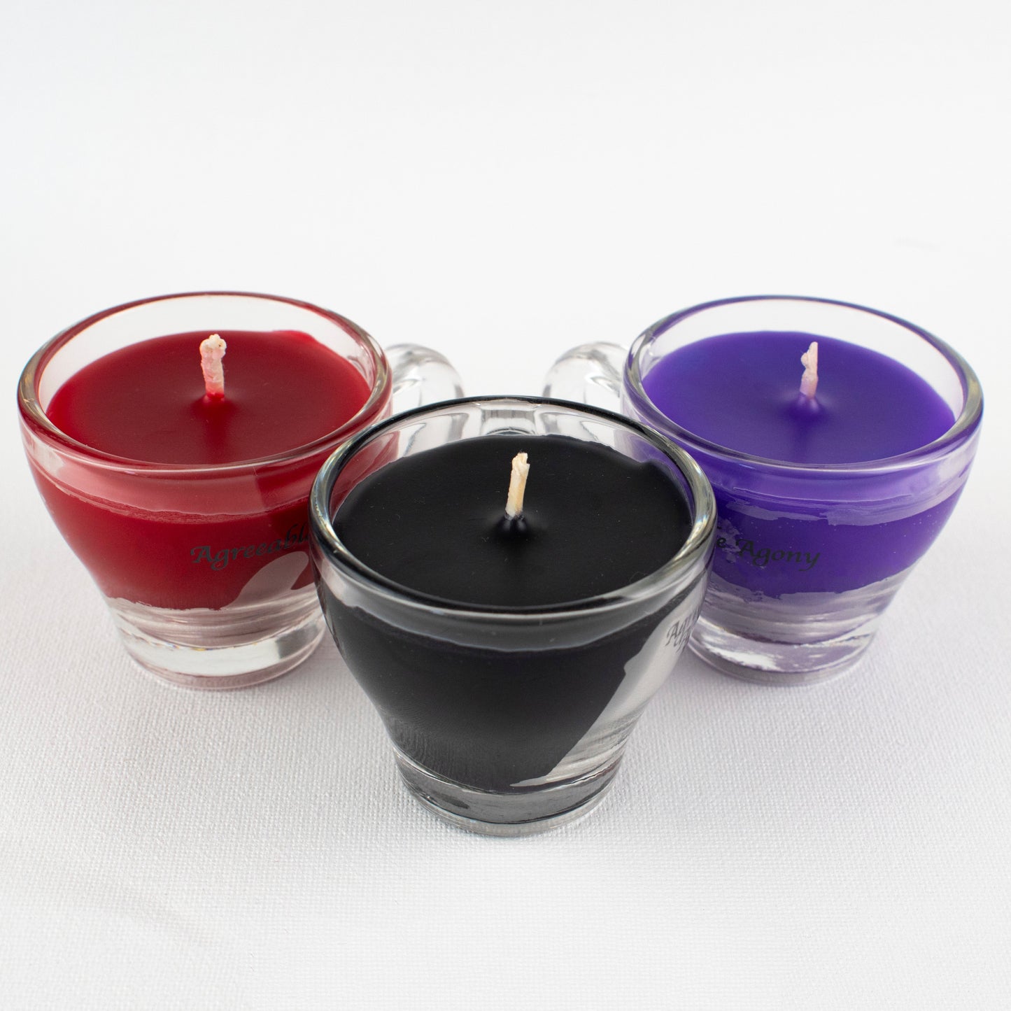 Vela de cera Teacup Play - Baja temperatura - Parafina - Regular y luz negra - Mini
