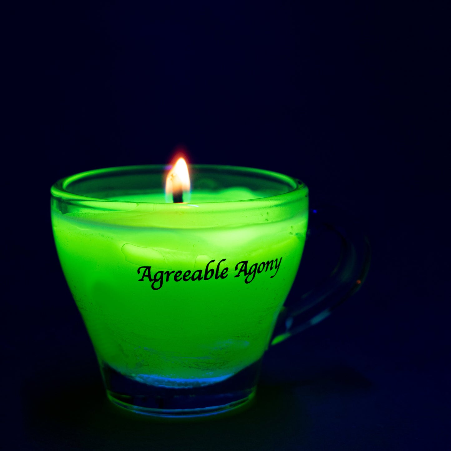 Vela de cera Teacup Play - Baja temperatura - Parafina - Regular y luz negra - Mini
