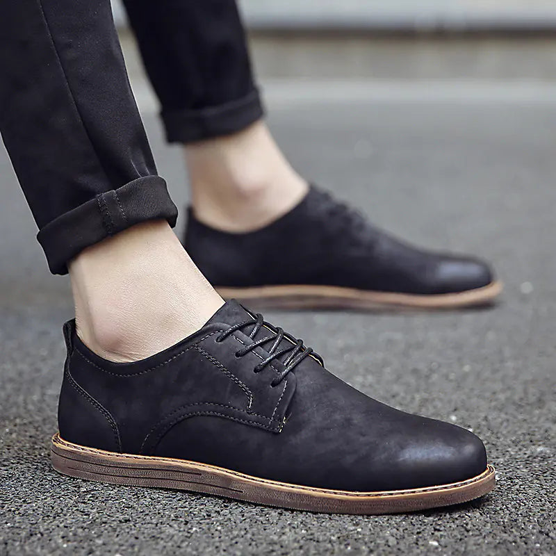 Zapatos de trabajo de ante para primavera para hombre - Classic British