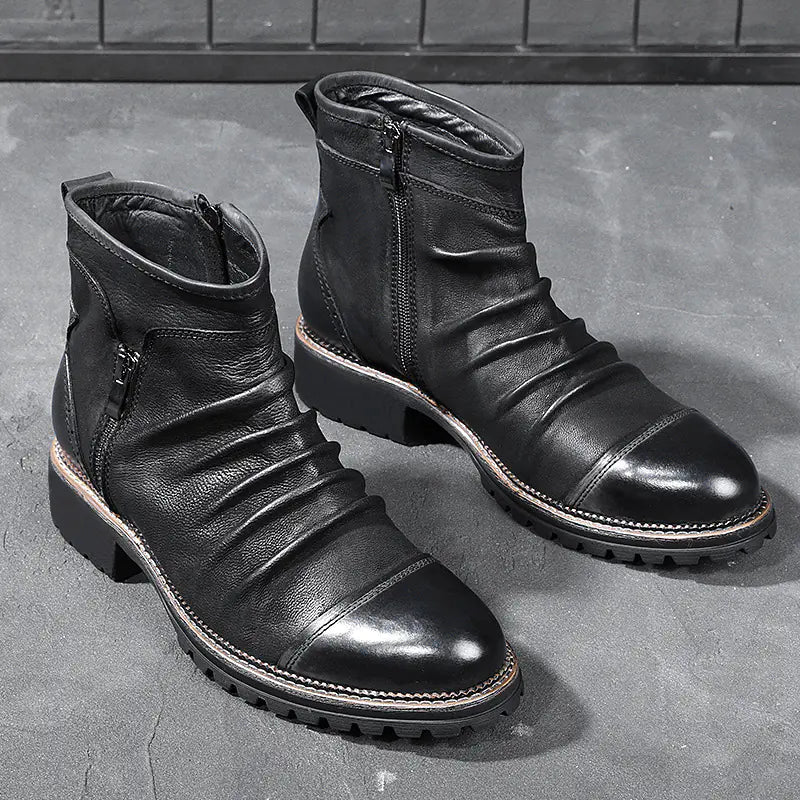 Botas altas de vaquero Martin de cuero