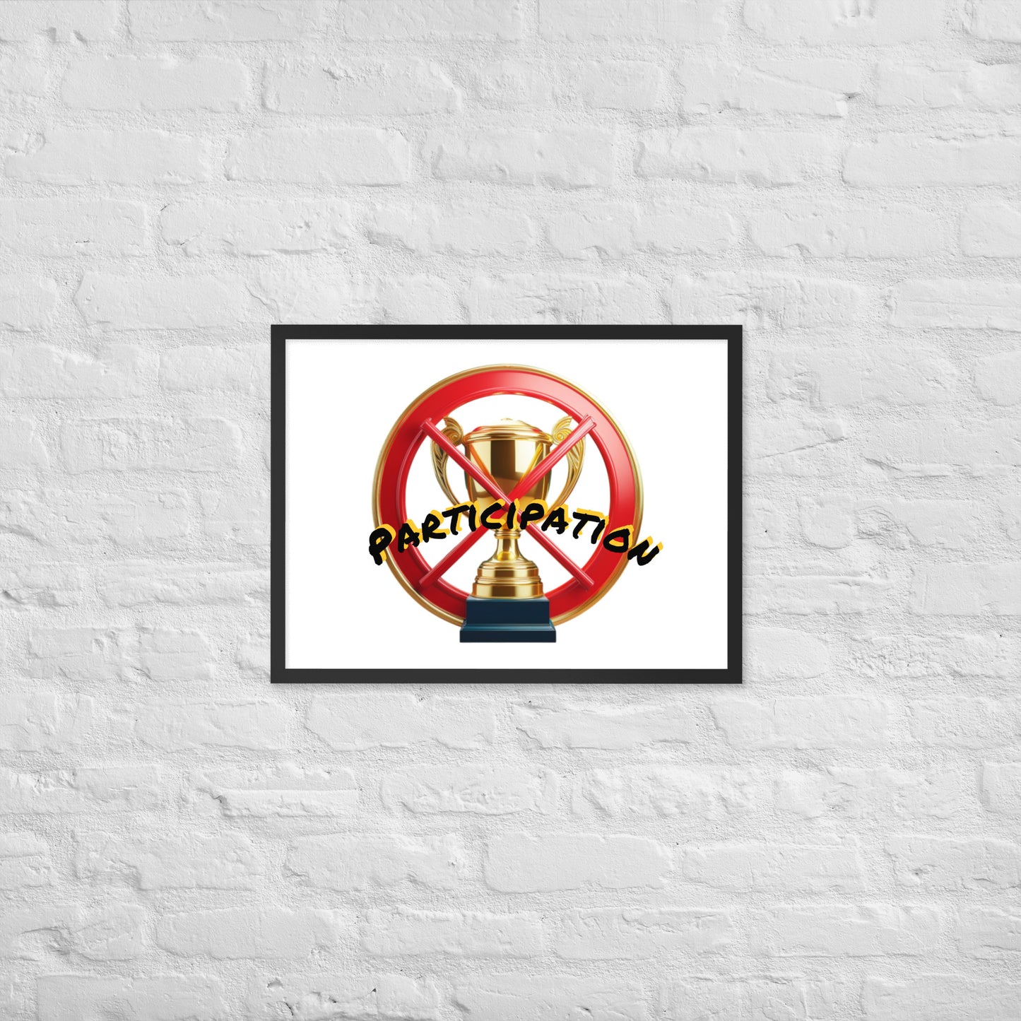 No participation framed poster image 10