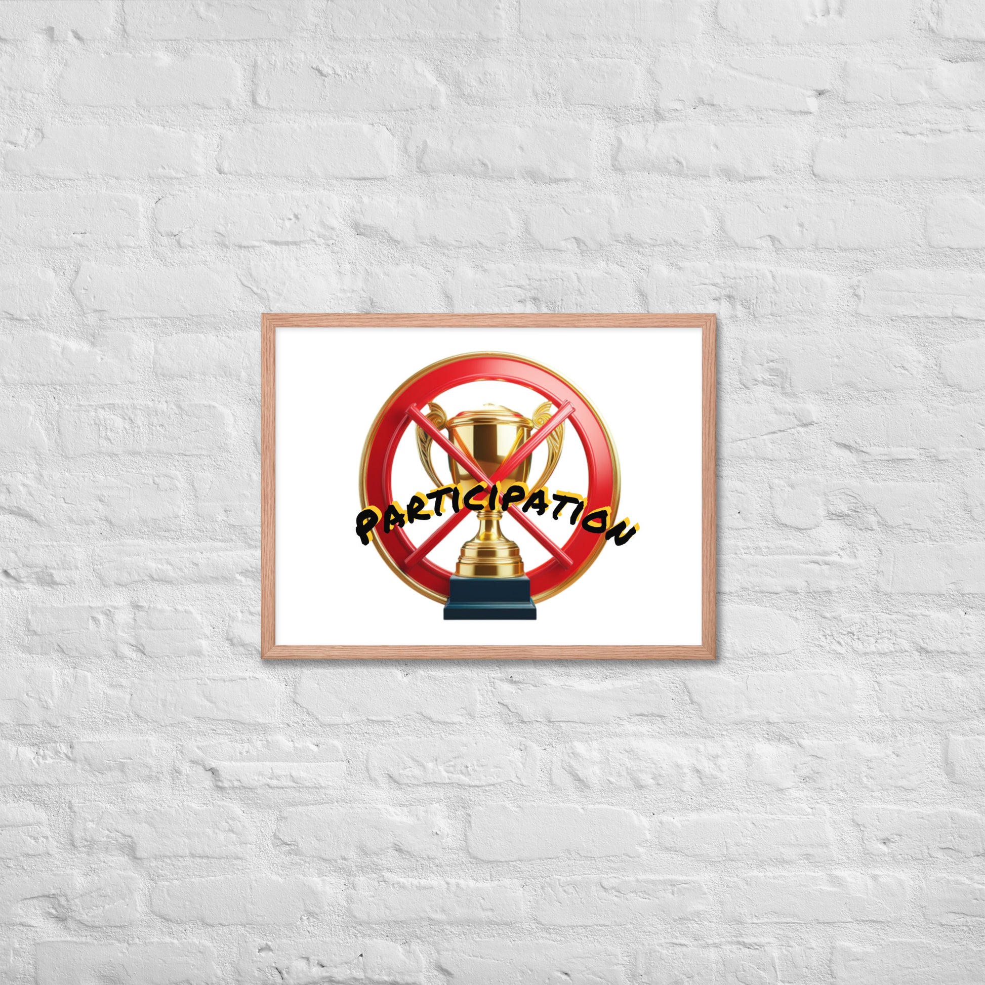 No participation framed poster image 23