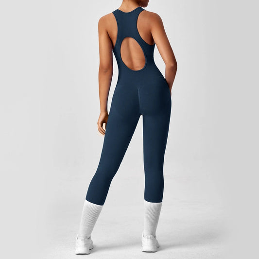 Pantalones de yoga de una pieza, mono deportivo para correr