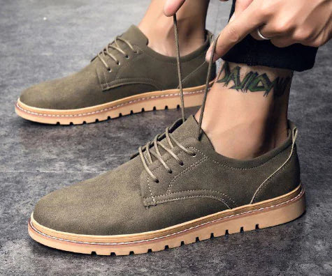 Zapatos de trabajo de ante para primavera para hombre - Classic British