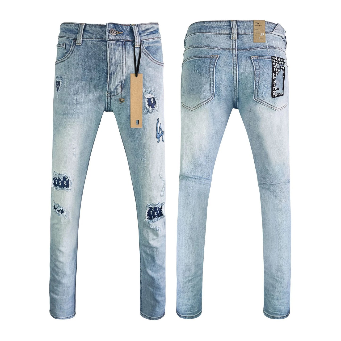 High Quality Brands Denim Men's Jeans pants image 21