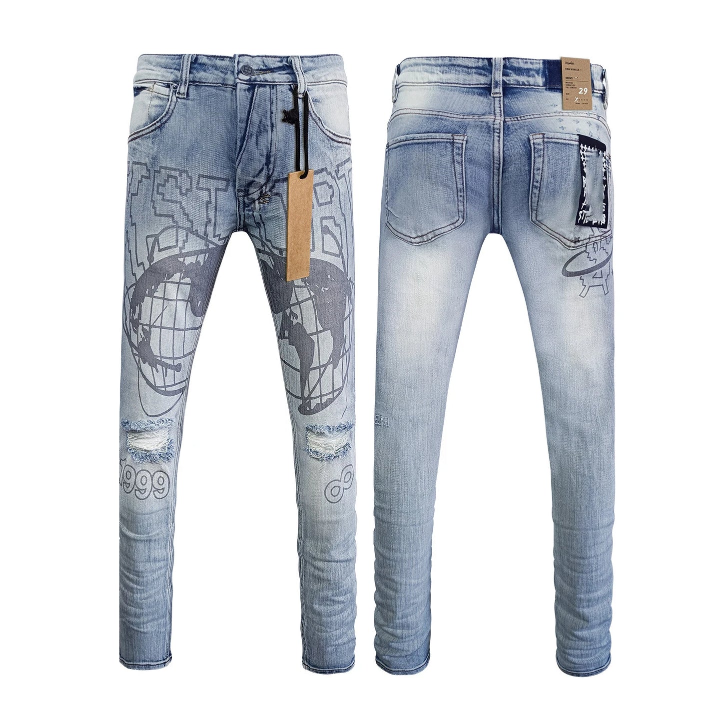 High Quality Brands Denim Men's Jeans pants image 5
