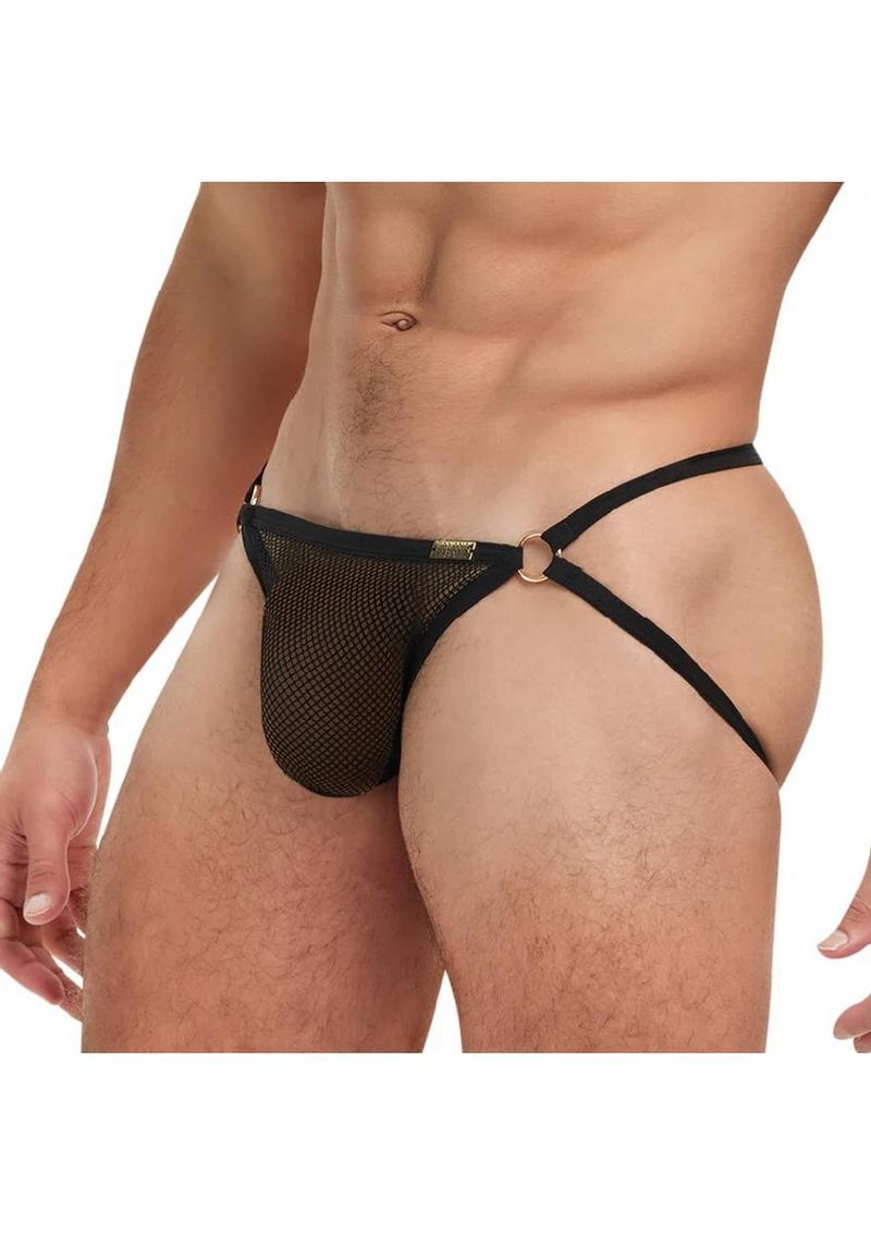 Banana Cabana Fishnet Jock