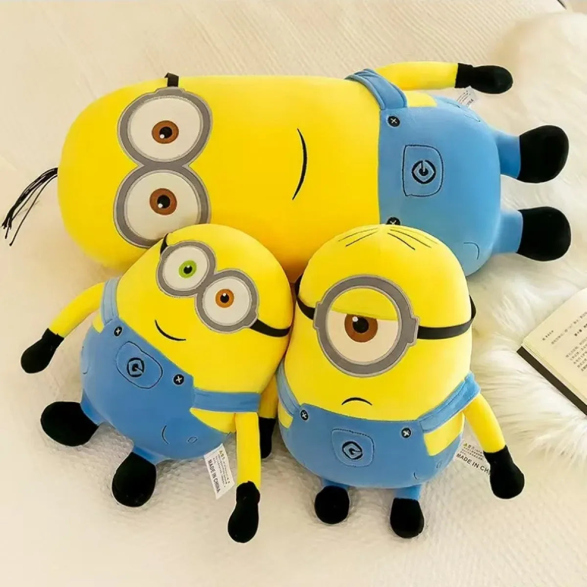 Peluche Kawaii Minions – Muñecos de peluche suaves de 30-40cm para regalo de cumpleaños