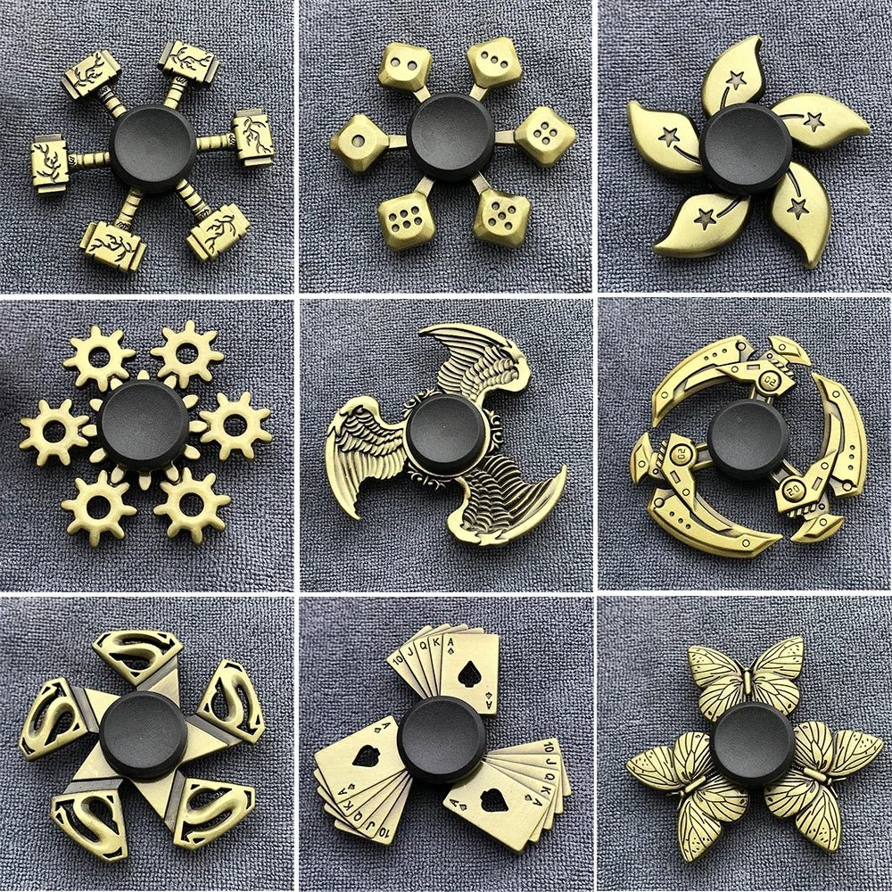 Bronze Metal Alloy Fidget Spinner | R188 Bearing Stress Relief Toy