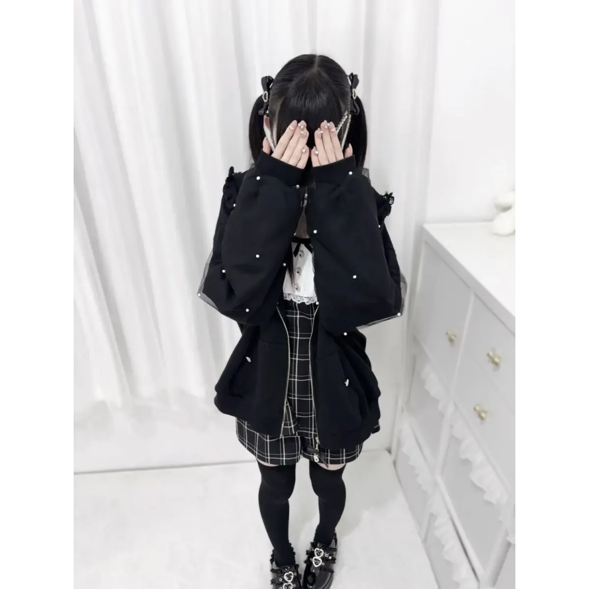 Sudadera con capucha de orejas de conejo Kawaii Harajuku