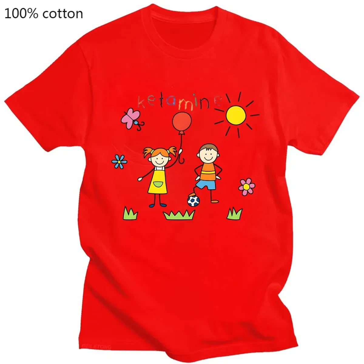 Camiseta Gráfica de Dibujos Animados Harajuku