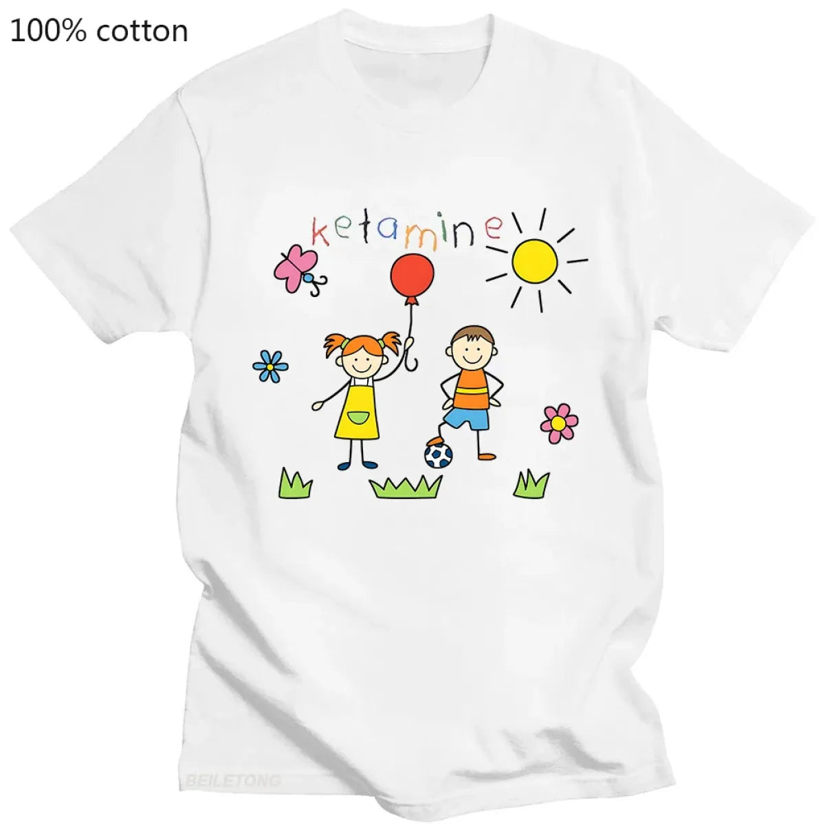 Camiseta Gráfica de Dibujos Animados Harajuku