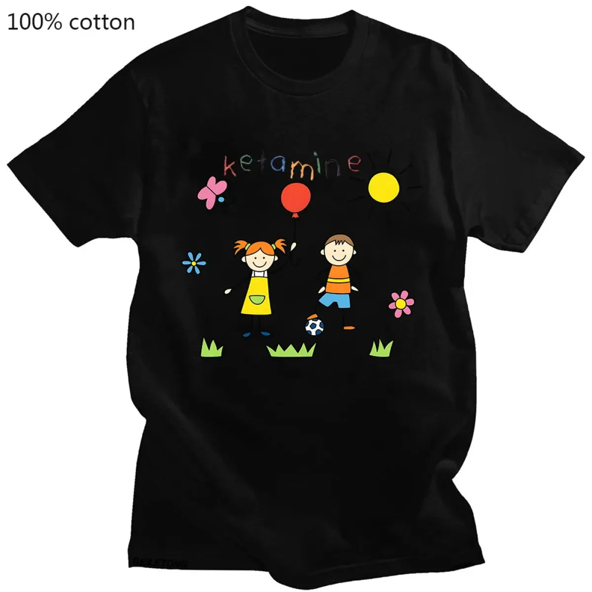 Camiseta Gráfica de Dibujos Animados Harajuku
