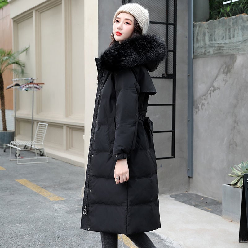 Chaqueta de invierno acolchada de algodón grueso para mujer