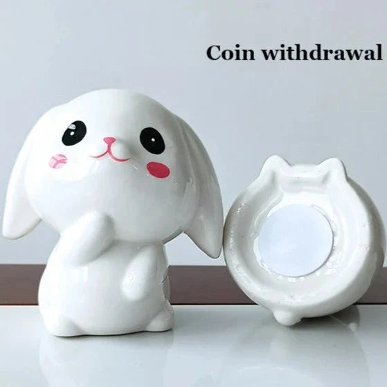 Hucha de conejo kawaii