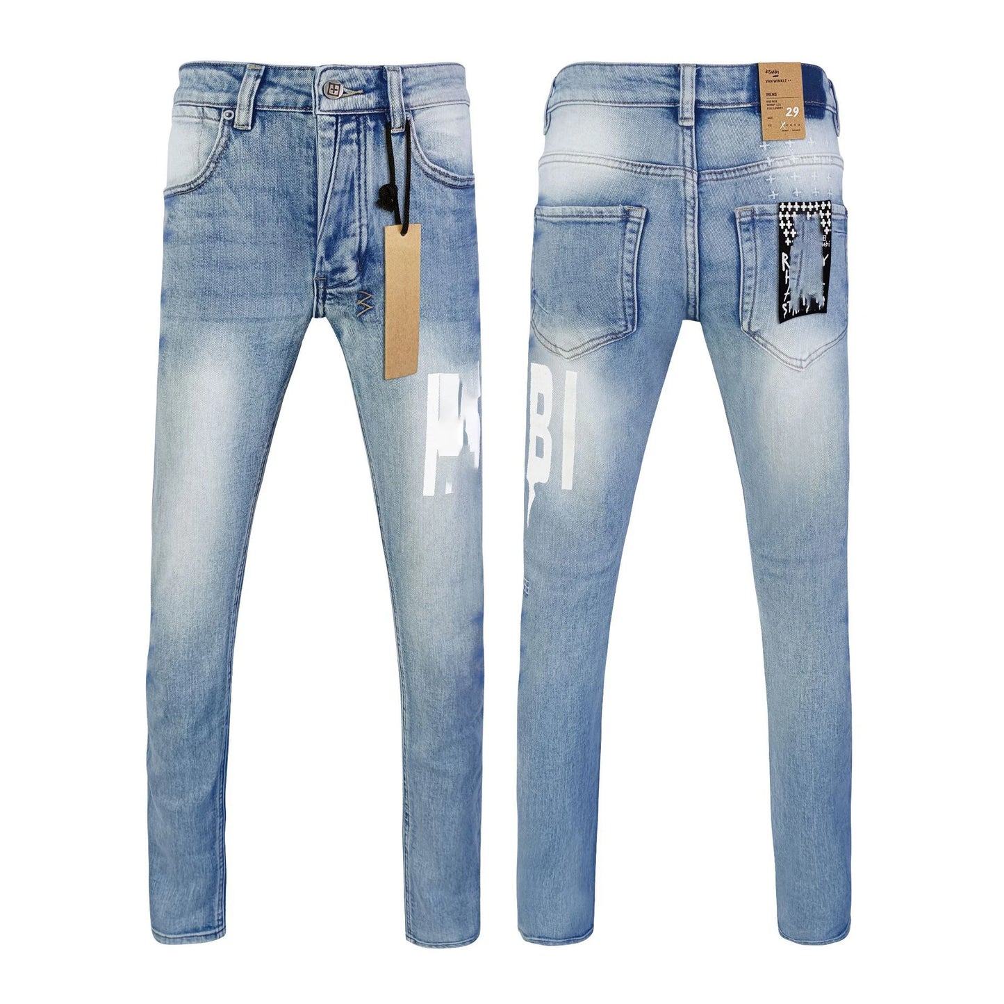 High Quality Brands Denim Men's Jeans pants image 6