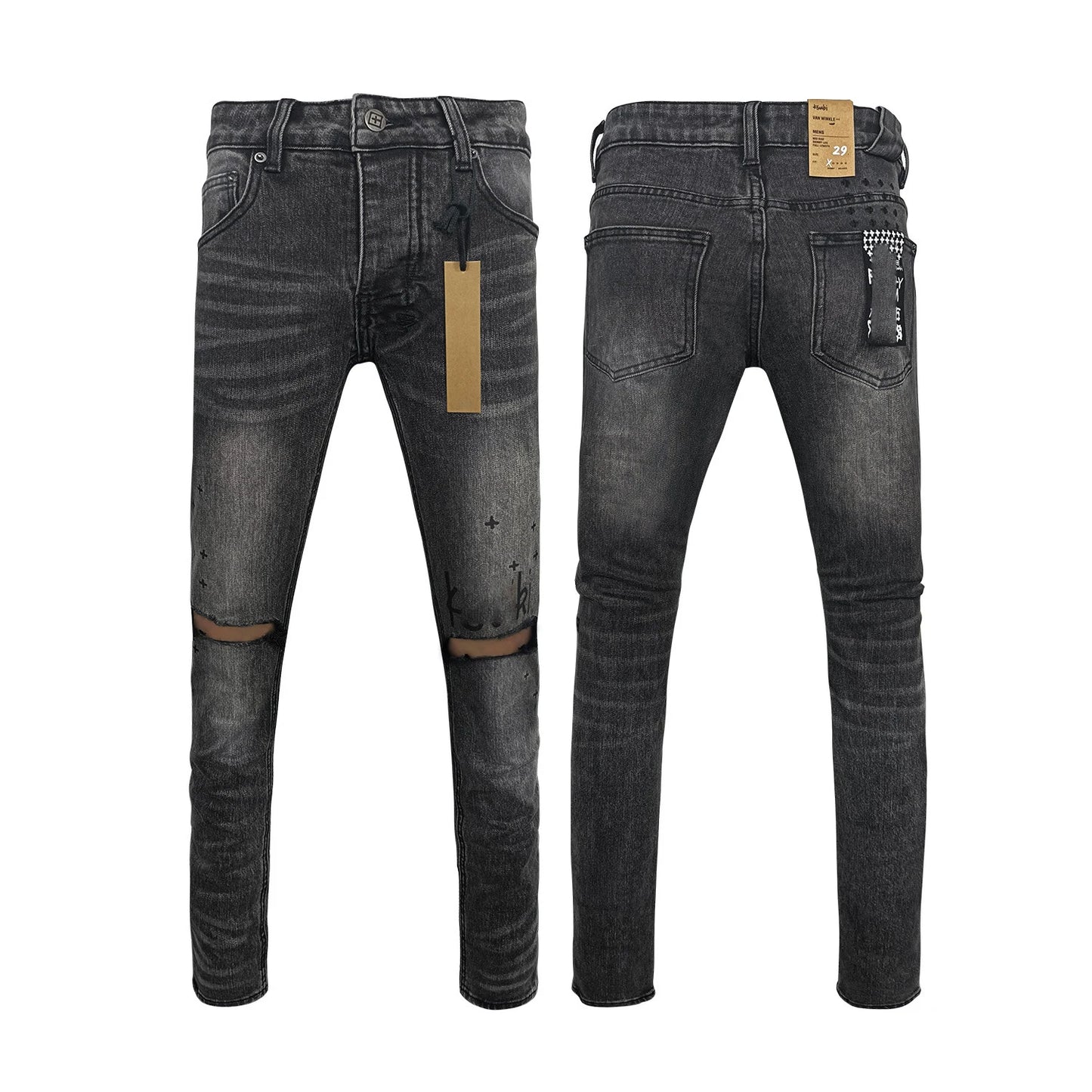 High Quality Brands Denim Men's Jeans pants image 23