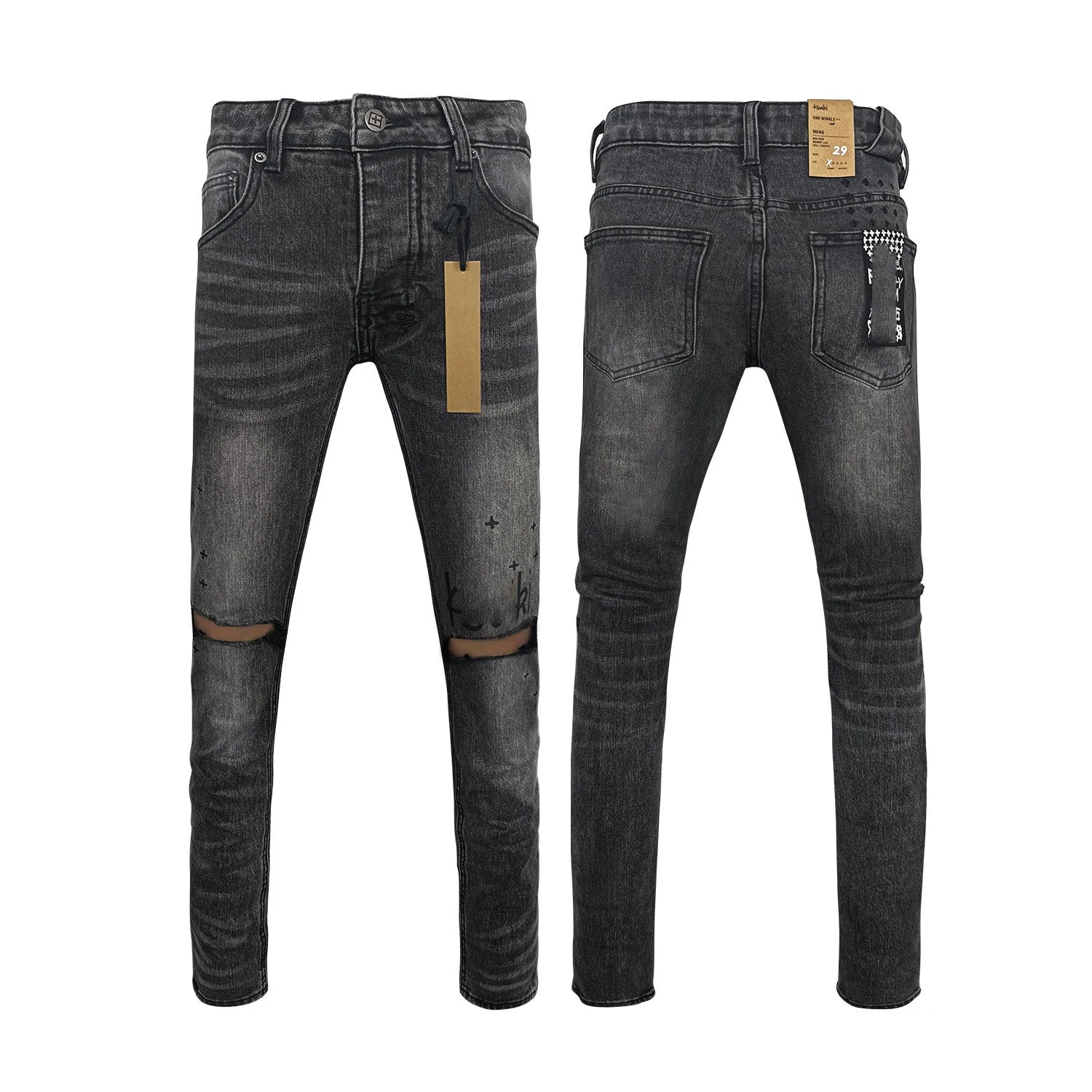 High Quality Brands Denim Men's Jeans pants image 23