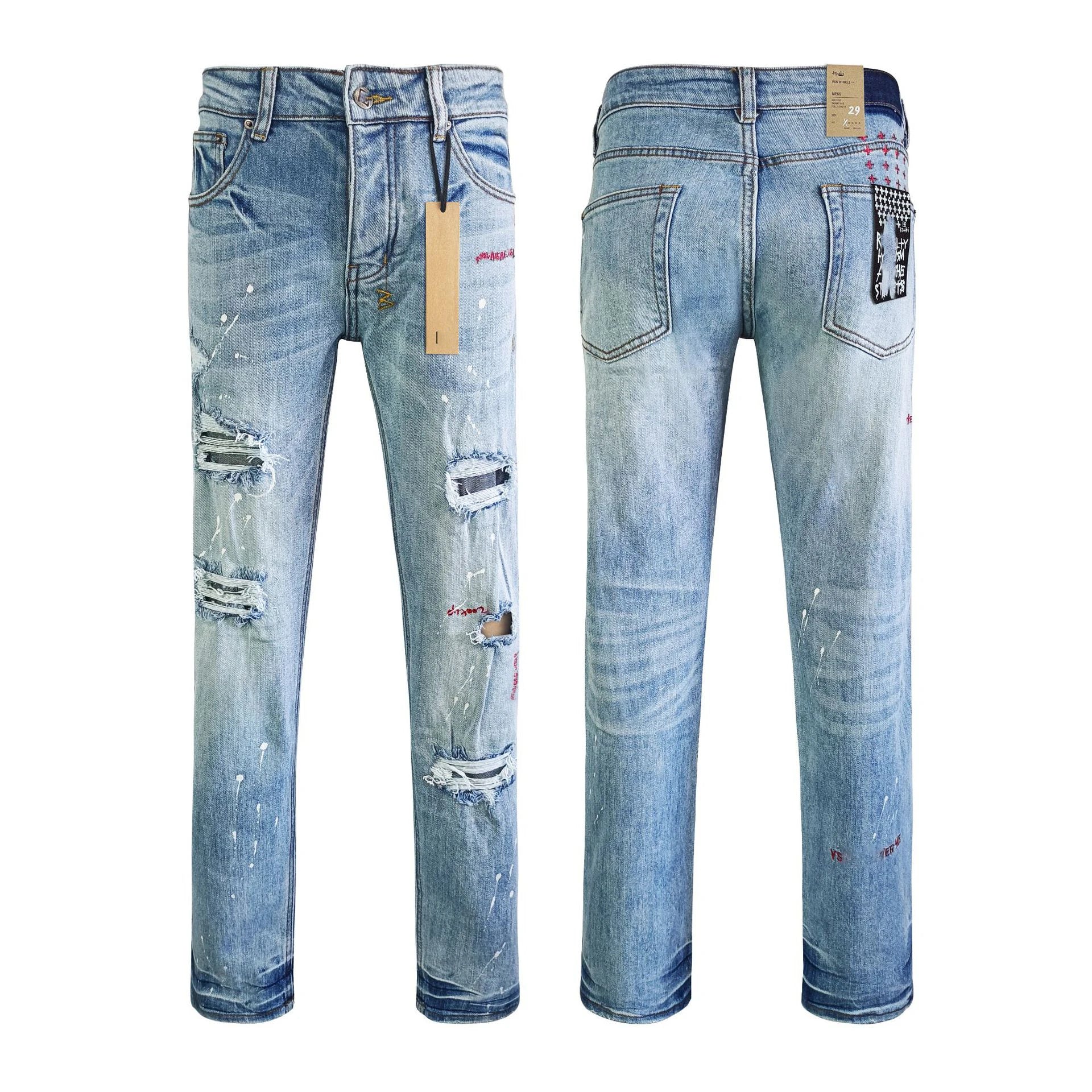 High Quality Brands Denim Men's Jeans pants image 32