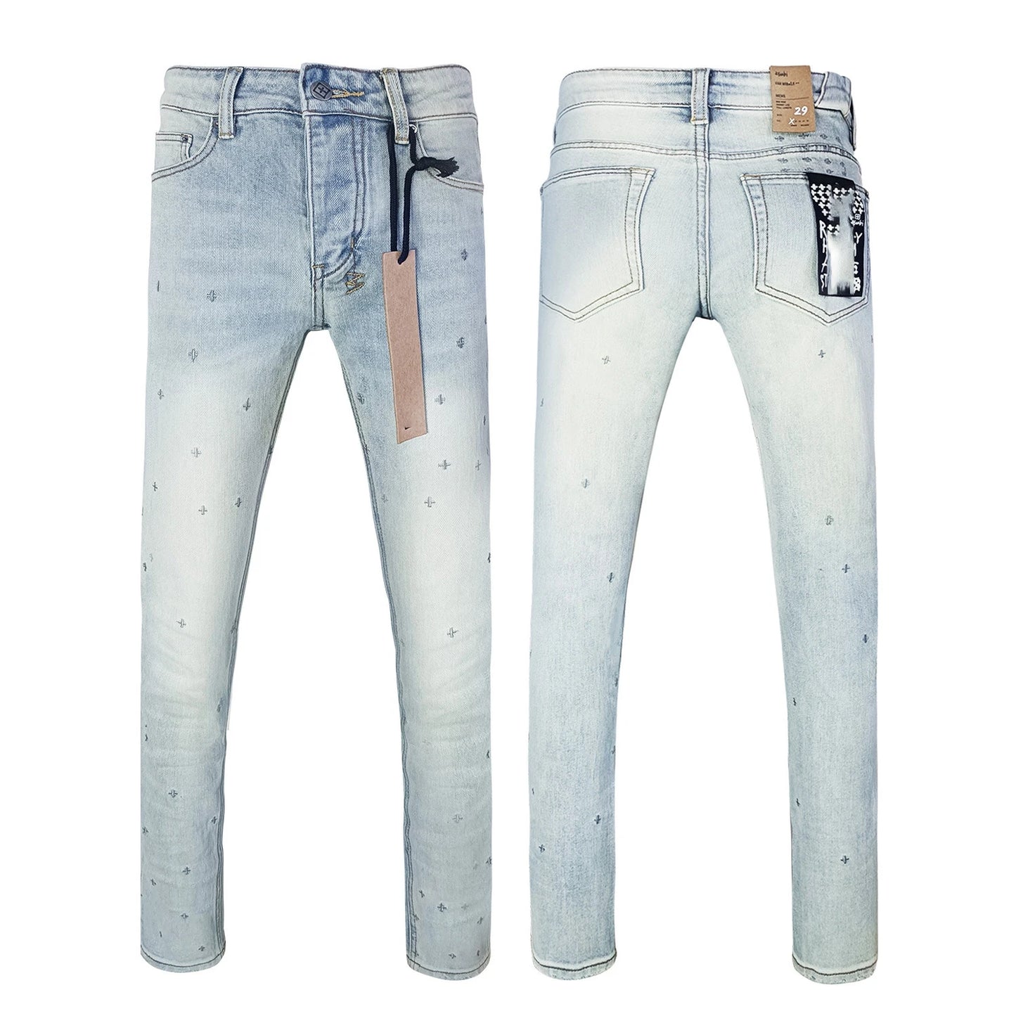 High Quality Brands Denim Men's Jeans pants image 16