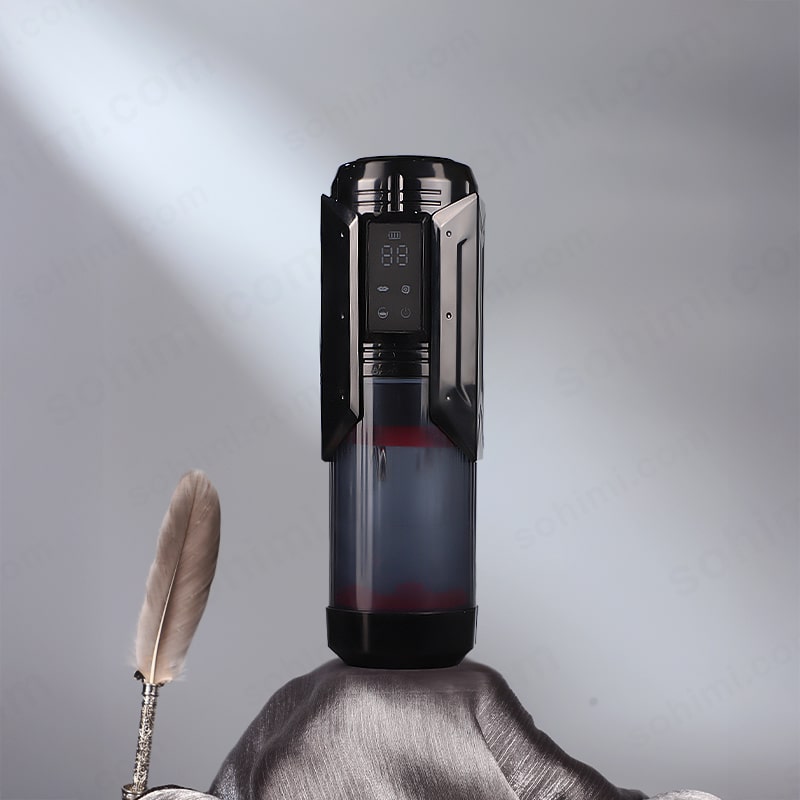 Estimulador masculino Gatling con control por aplicación, con empuje y rotación