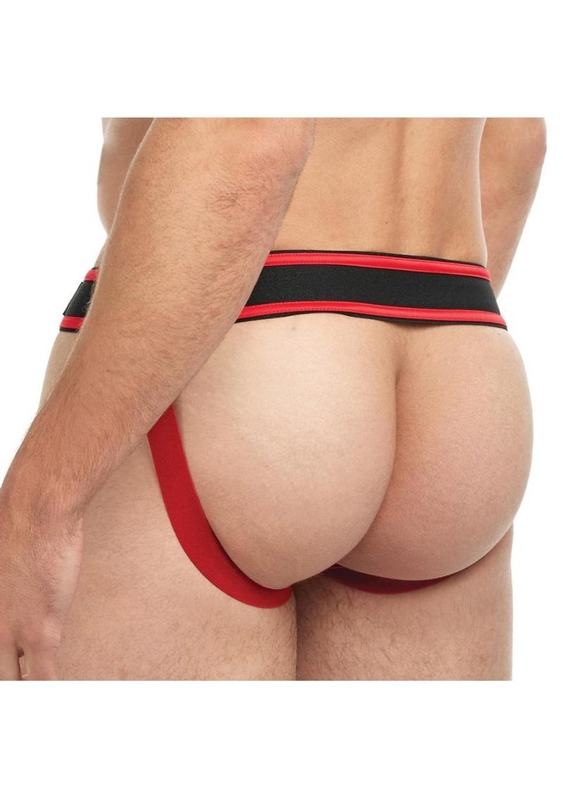 Suspensorio con cordones Goal Line (talla pequeña) - Rojo
