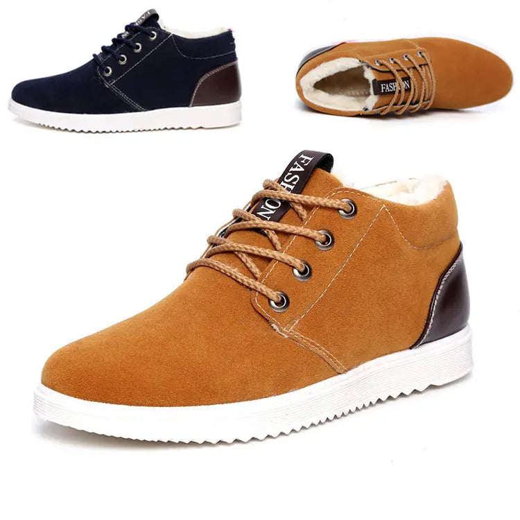 Botas de invierno cómodas hasta el tobillo para hombre