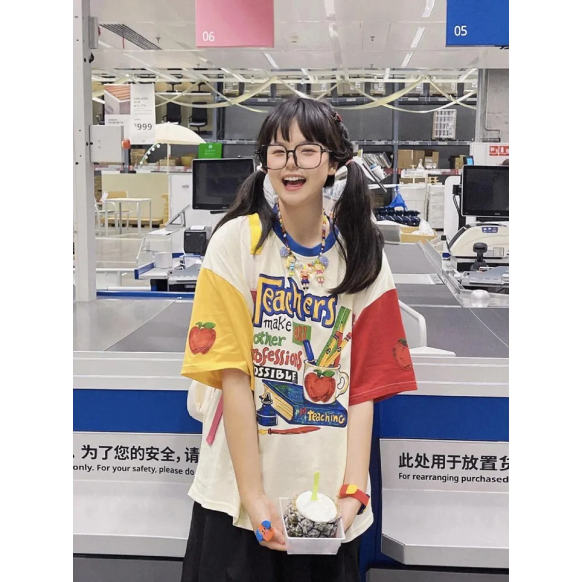 Camiseta estilo coreano Harajuku