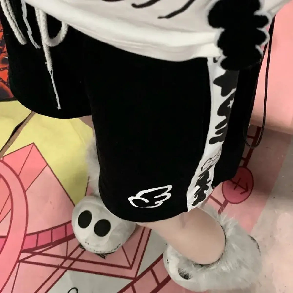Pantalones cortos de vendaje pastel Harajuku