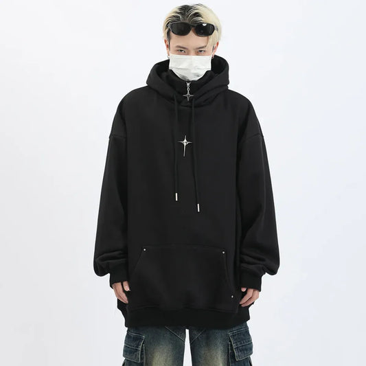 Sudadera Harajuku de cuello alto