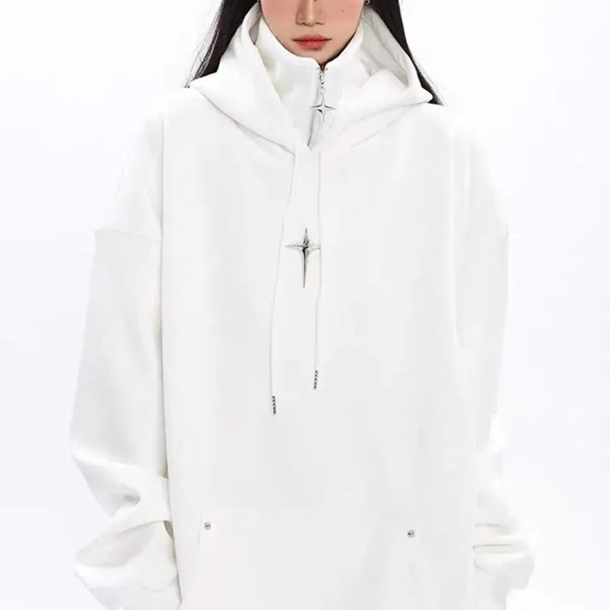 Sudadera Harajuku de cuello alto