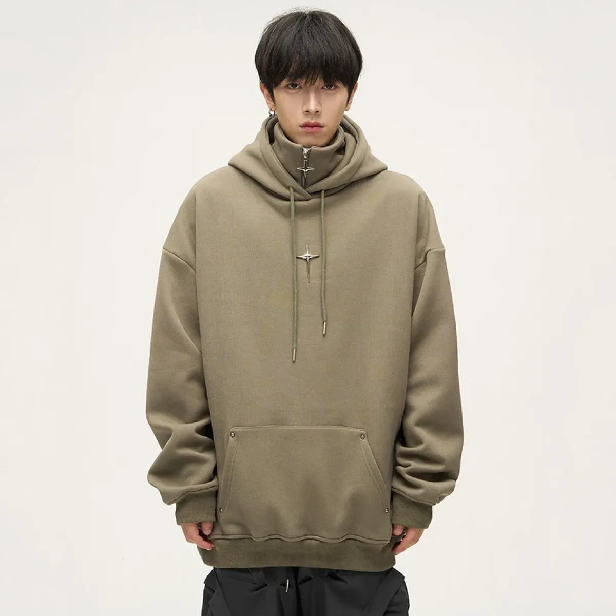 Sudadera Harajuku de cuello alto