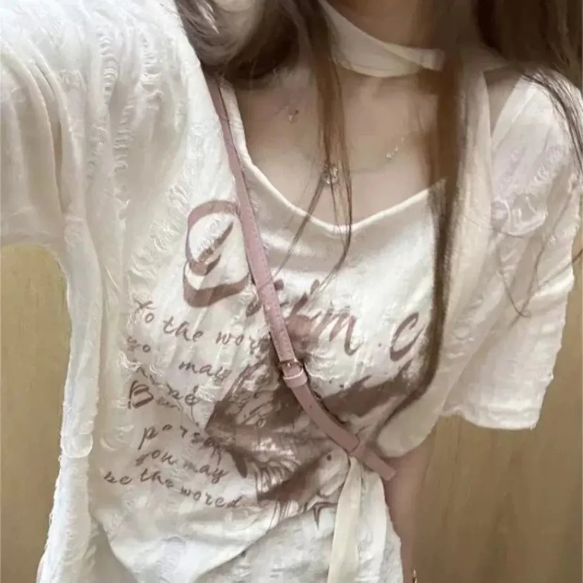 Camiseta Harajuku Drift con la letra T